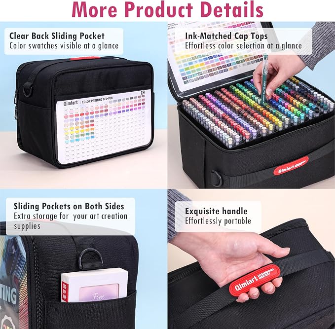 Colored Pen Gift Set, 252 Pack Colorful Gel Pens - Image 6