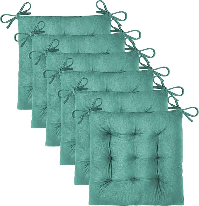 OVOV 6 Pack Chair Cushions for Dining Chairs Soft Seat Cushions for Kitchen by OVOV