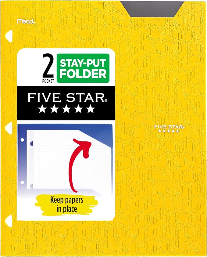 Five Star 2-Pocket Folder, Plastic Folder by FiveStar
