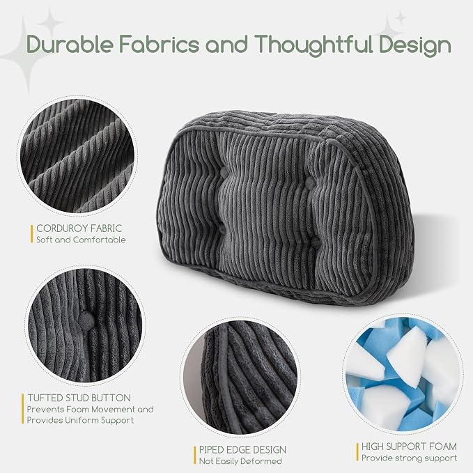 HIGOGOGO Lumbar Support Pillow for Recliner Chair/Accent Chair/Couch/Office - Image 4