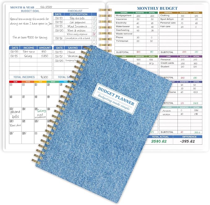 Budget Planner - Monthly Finance Organizer by Snootion