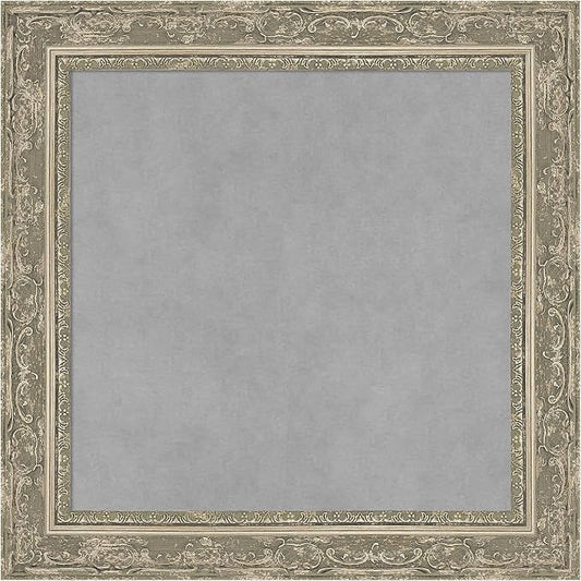 Amanti Art Silver Framed Magnetic Board 20x20 Small Vision Board by AmantiArt