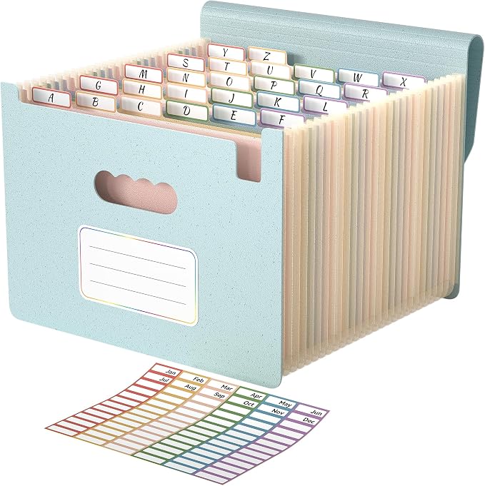 ABC life 26 Pockets Accordion File Organizer, High Capacity Expanding File by ABClife
