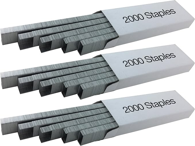Clipco Stapler with 2000 Staples Each Metal Full Desk Size Black - Image 7