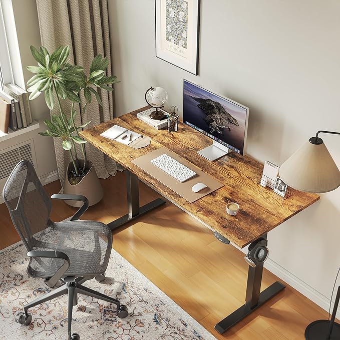 Agilestic Electric Standing Desk, Large 63 x 24 Inches Height Adjustable Desk - Image 4