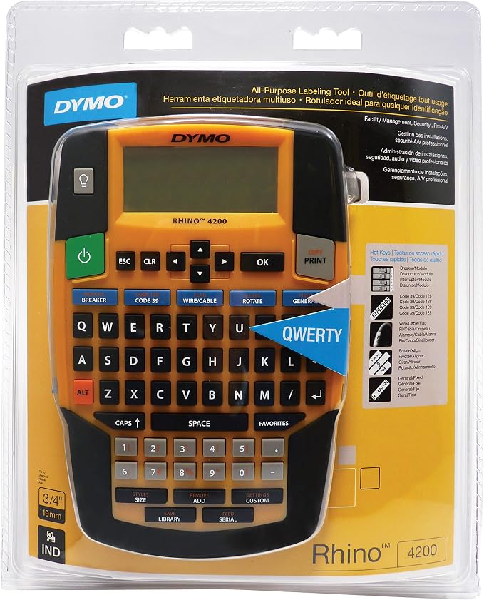 DYMO Industrial Label Maker, Rhino 4200, Time-Saving Hot Keys, Prints Fast - Image 2