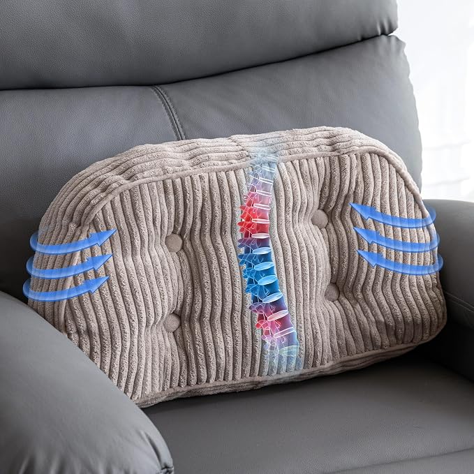 HIGOGOGO Lumbar Support Pillow for Recliner Chair/Accent Chair/Couch/Office - Image 2