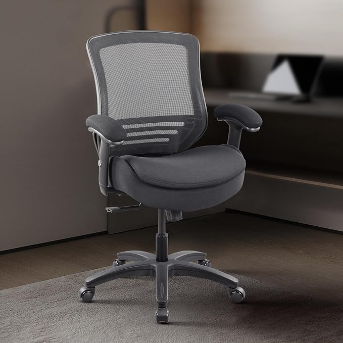 BOLISS 400lbs Mid Back Mesh Ergonomic Super Soft Wide Cushion Office Computer - Image 5