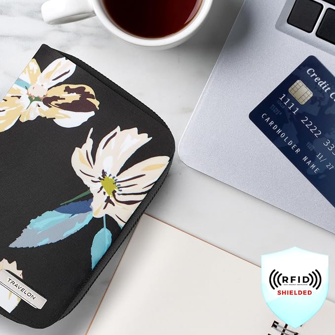 Travelon RFID Blocking Passport Zip Wallet - Image 5