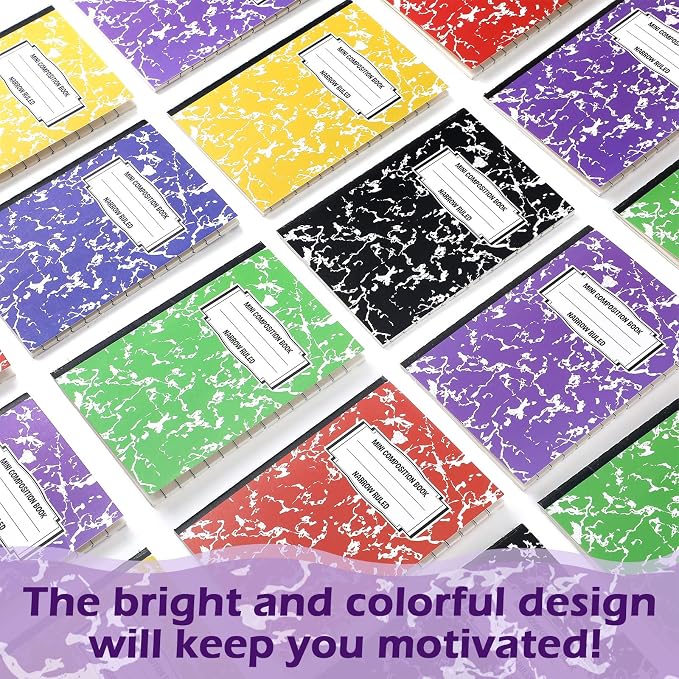 Eersida Mini Composition Notebook Composition Books Small Marble Note Books - Image 3