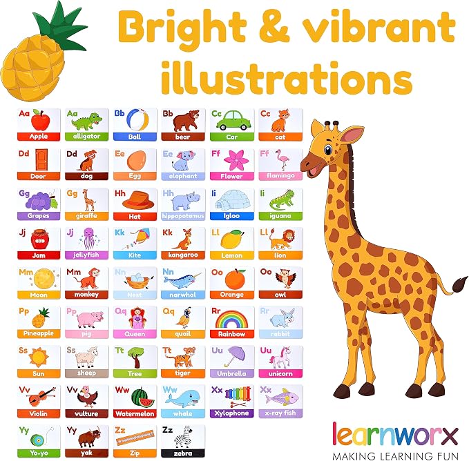Alphabet Flash Cards for Toddlers | Award-Winning | 52 ABC Flashcards for Baby - Image 5