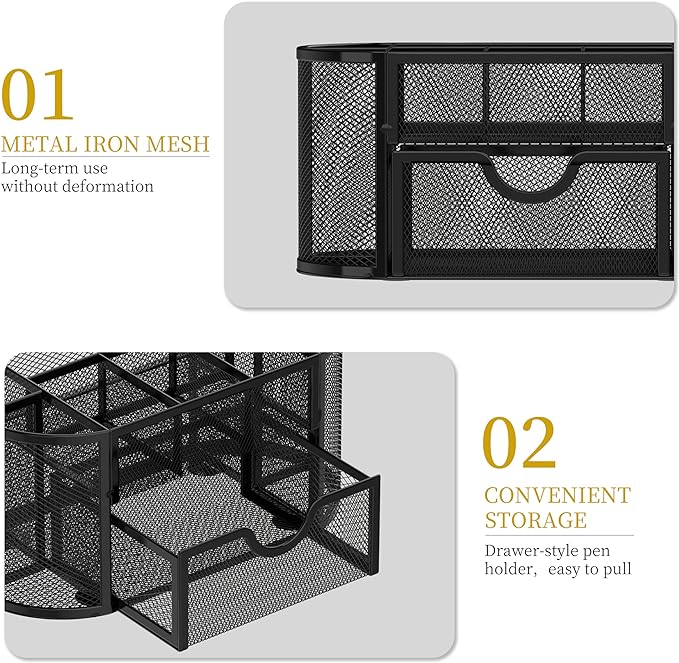 SUPEASY Mesh Desk Organizer, Desk Accessories & Workspace Organizers - Image 5