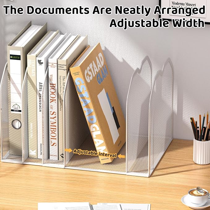 FANXIYQ White 7-Section File Folder Organizer - Image 6