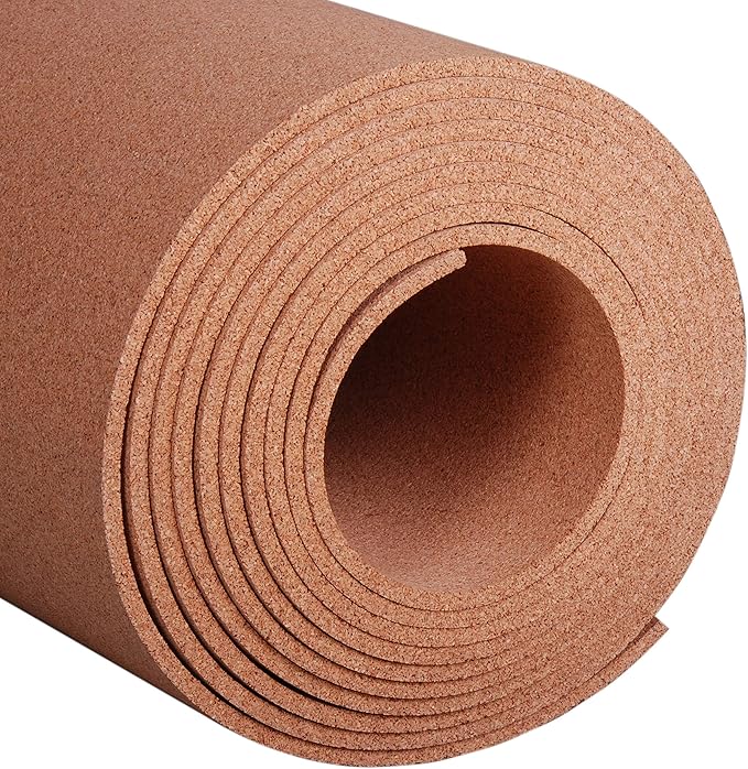 Manton Cork Premium Cork Roll - 4' x 25' x 3/8", 100% Natural Facing Grade Material for Bulletin Boards, Decorative Photo and Message Push Pin Displays - Perfect for Home, School, and Office-DeskLoop Office