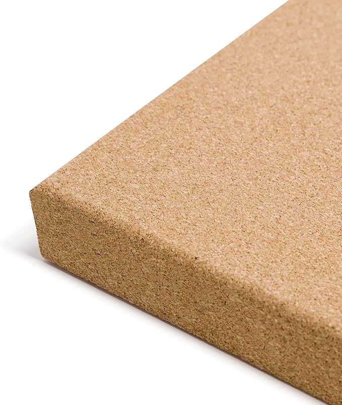 U Brands Frameless Square Cork Bulletin Board, Office Supplies, 14” x 14” - Image 4