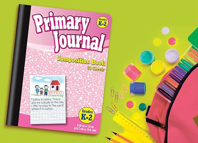 Better Office Products Primary Journal, 4 New Fun Colors, Primary Composition - Image 5
