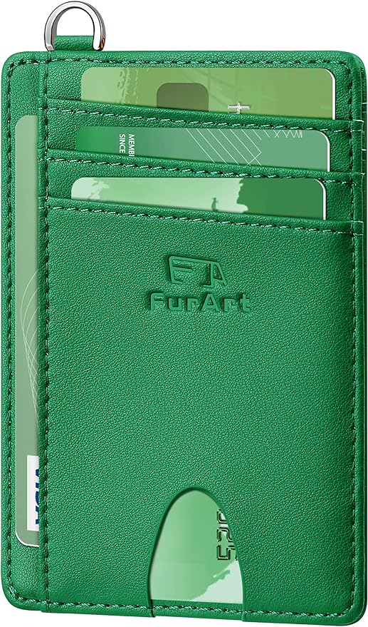 FurArt Slim Minimalist Wallet RFID Credit Card Holder by FurArt