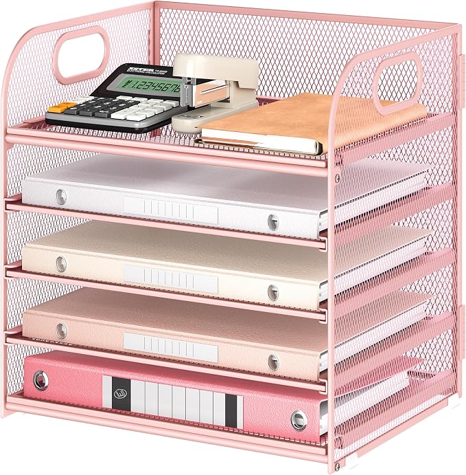 5 Tray Paper Organizer Letter Tray by Lavatino