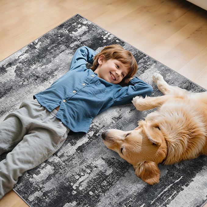 Office Chair Mat for Hardwood Tile Floor, Abstract 48"X 60" Desk Mats for - Image 7