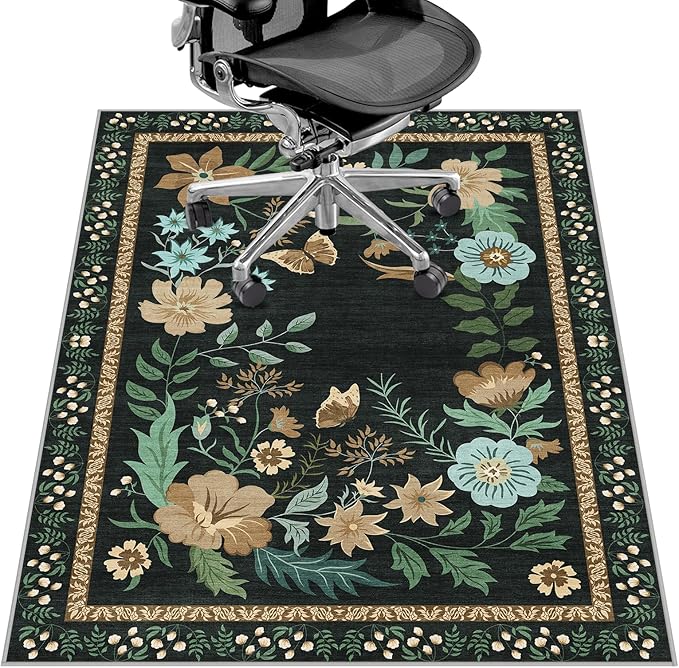Office Chair Mat for Hardwood Floor&Tile Floor, Under Desk Rug for Rolling by LreedyMat