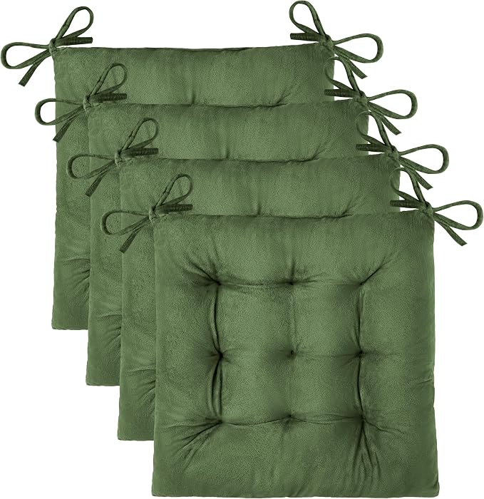 OVOV 4 Pack Chair Cushions for Dining Chairs Soft Seat Cushions for Kitchen by OVOV