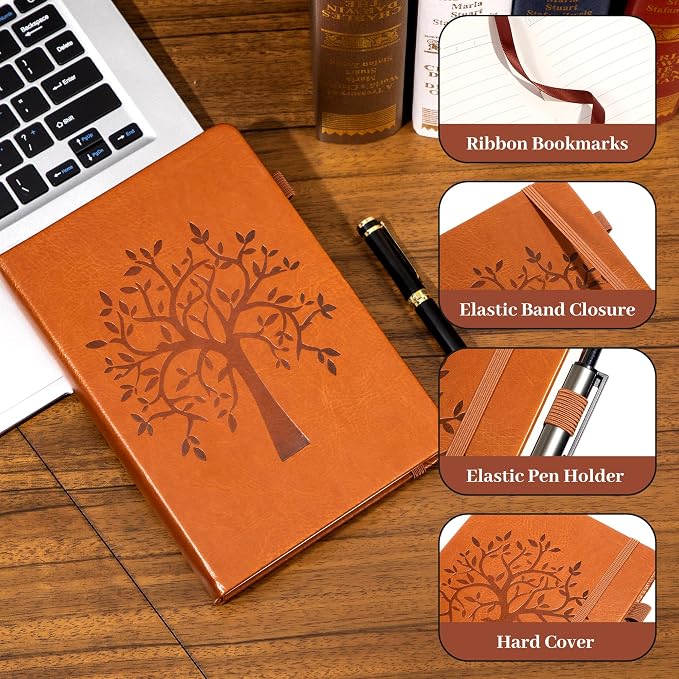 CAGIE Leather Bound Journal for Men & Women, A5 Lined Notebook - Image 2