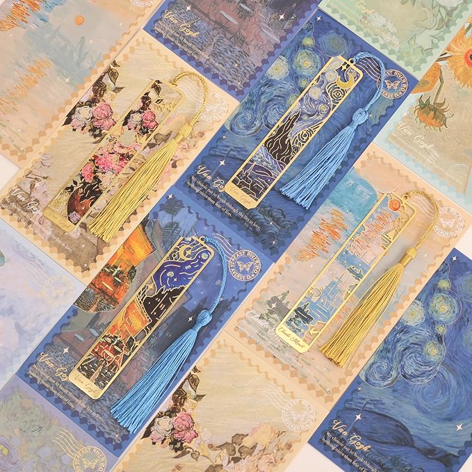 4 Pieces Bookmarks with Tassel - Image 7