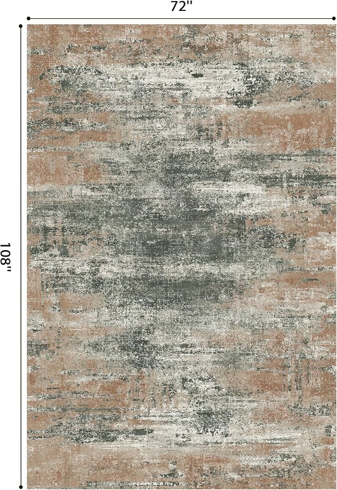 GENIMO 6x9 Area Rug-Washable, Lightweight Foldable Low Pile Carpet - Image 2