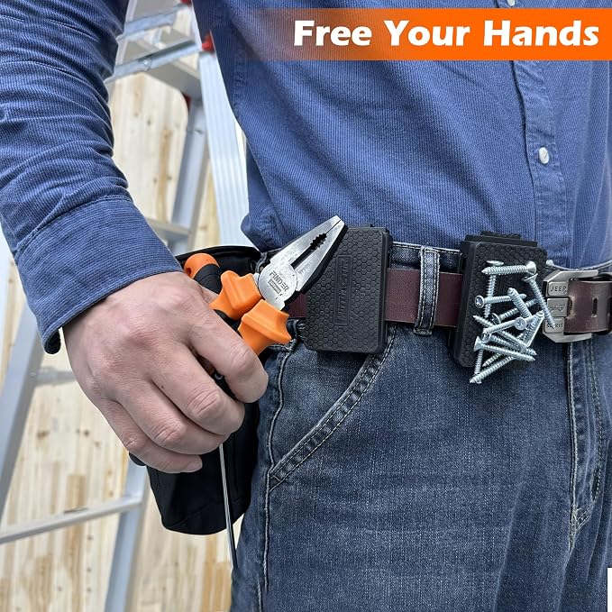 MUTUACTOR 1PCS Magnetic Tool Belt Clip, Anti-Slip Heavy-Duty Magnetic Mount - Image 5