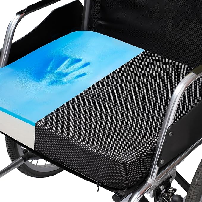 Ifoam Gel Infused Memory Foam Layer Wheelchair Cushion by CYLEN