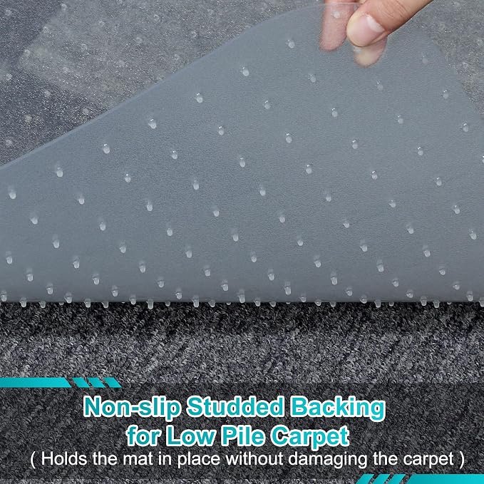 Office Chair Mat for Carpets, Non-Slip Computer Desk Chair Mat for Low Pile - Image 3