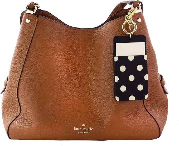 kate spade new york ID Badge Clip Key Chain, Polka Dot | Silicone Window Key - Image 2