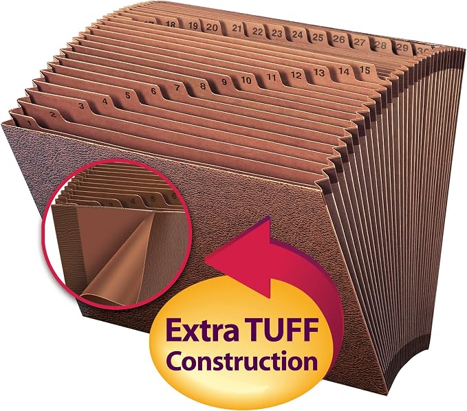 Smead TUFF Expanding File, 31 Pockets, Letter Size - Image 2