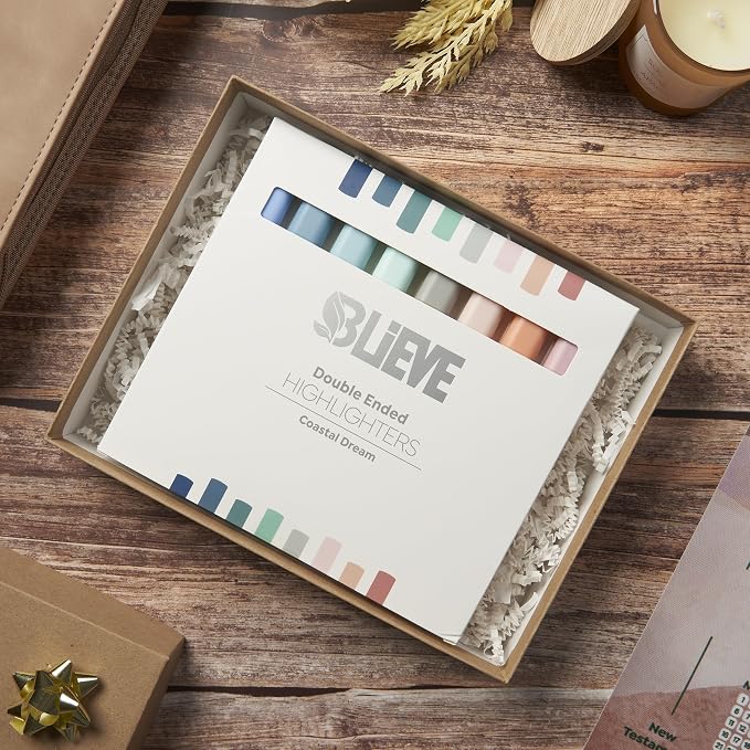 BLIEVE Bible Highlighters No Bleed Through, Pastel Colors, Dual Tip, 8 Pack | - Image 7