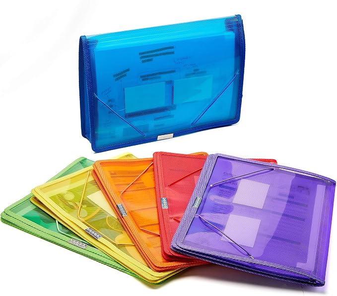 FANWU 6 Pack Plastic Expanding File Wallet Document Organizer - Image 6