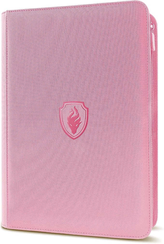 Premium Zip Card Binder, Fabmaker 9 Pocket Trading Card Binder, PU Cover Zipper by Fabmaker