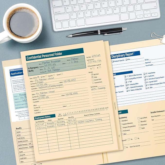 ComplyRight Confidential Personnel Folder, Document Filing Folder - Image 7