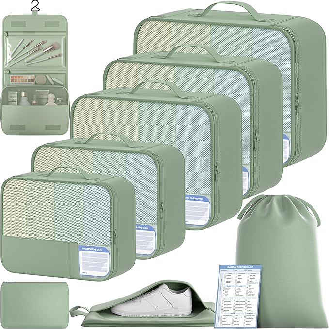 BAGAIL 9 Set Packing Cubes by BAGAIL