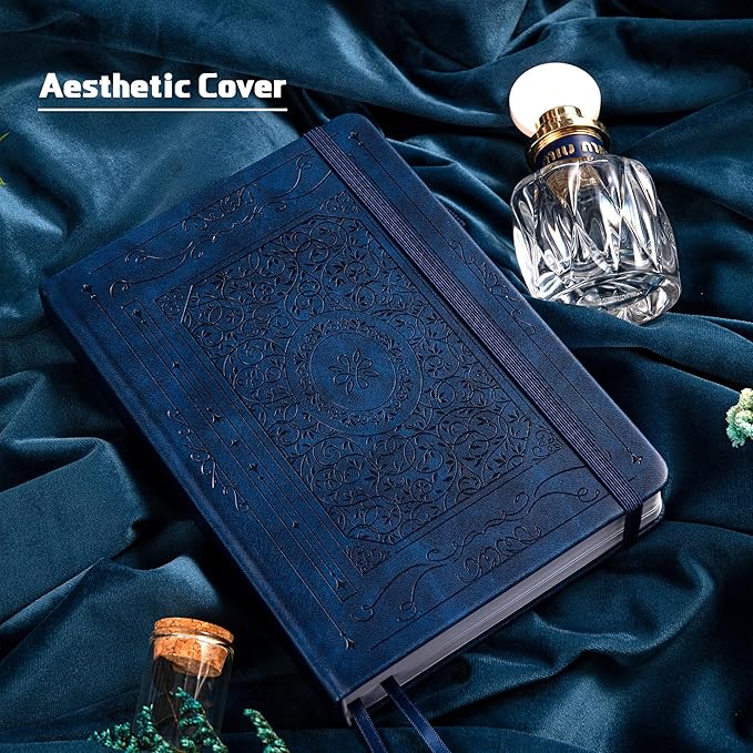 TIEFOSSI Bullet Dotted Journal Notebook, 160gsm 256 Numbered Thick Paper, A5 Hardcover Dotted Grid Diary for Women Men Work Writing, Bullet Journaling, Drawing, 5.8 x 8.3 in-DeskLoop Office