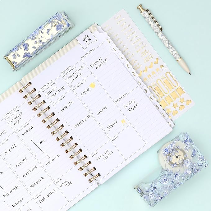 Blue Sky Day Designer 2026-2027 Weekly and Monthly Academic Year Planner - Image 2