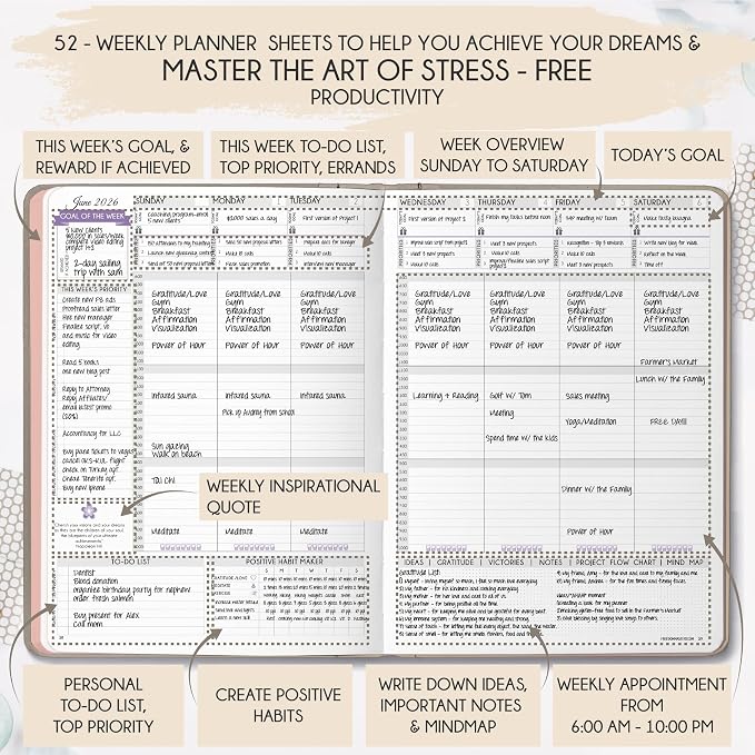 Law of Attraction Planner 2026 Deluxe - Image 4