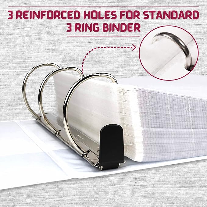 Sheet Protectors, Top Loading Plastic Sleeves 8.5 x 11 inch - Image 4