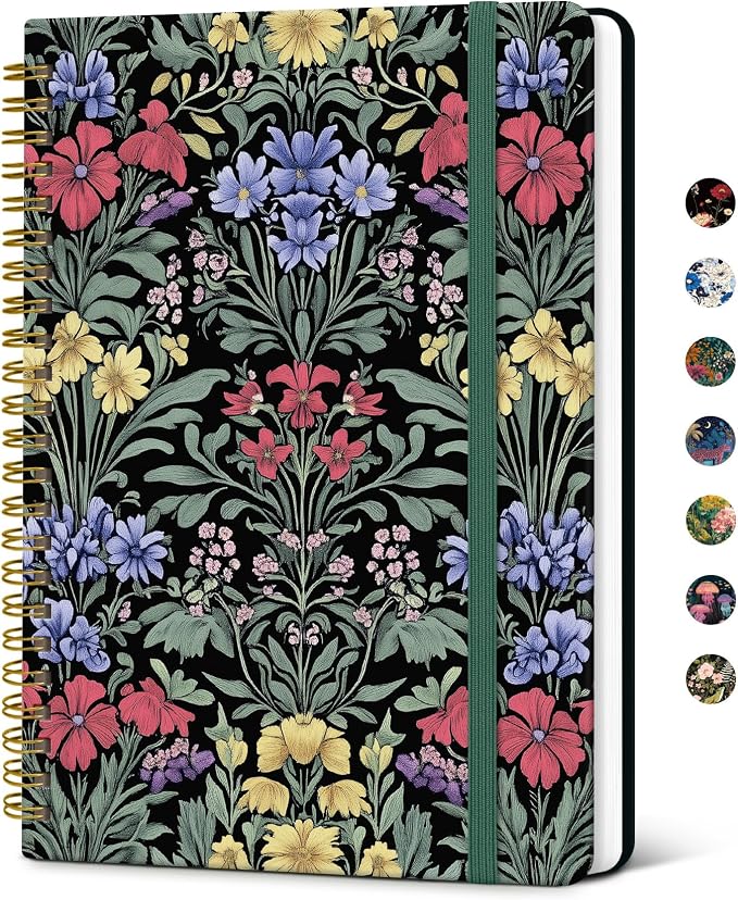 Taja Lined Spiral Notebook Journal by Taja