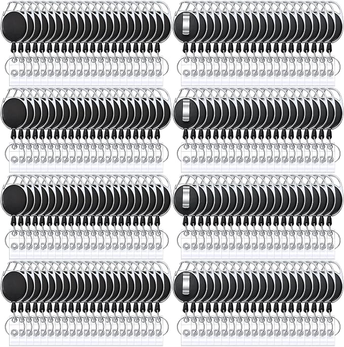 Honoson 370 Pcs Heavy Duty Retractable Badge Reels Batch ID Badge Holder by Honoson