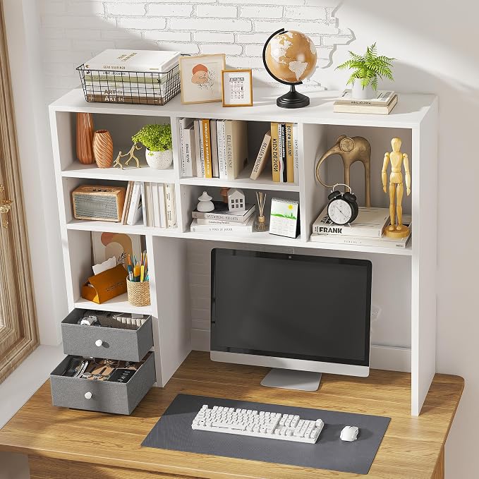 REIBII Desktop Bookshelf, Adjustable Desktop Organizer, High-Capacity Desk - Image 8