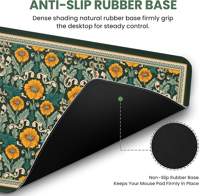 Large Mouse Pad for Desktop, Cute Desk Mat Pad Protector for Work & Gaming - Image 3