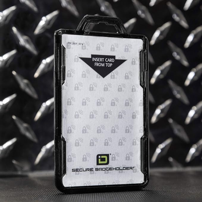ID Stronghold - RFID Blocking Secure Badge Holder - Duolite 2 Card ID Holder - - Image 5