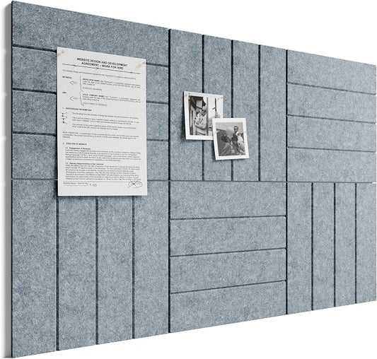 Bumusty Large Cork Board Alternative-36 x 24" Felt Bulletin Board Tiles by BUMUSTY
