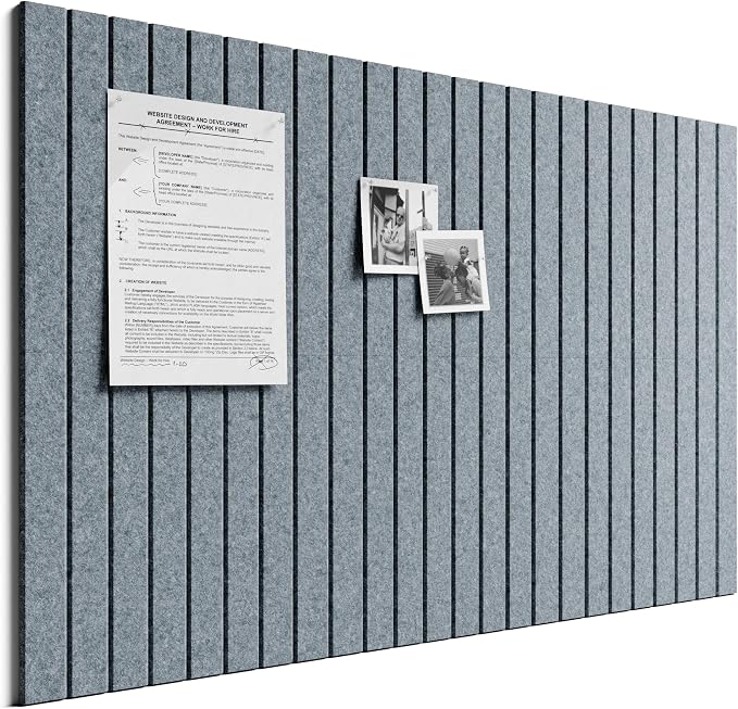 Bumusty Large Cork Board Alternative-36 x 24" Felt Bulletin Board Tiles by BUMUSTY