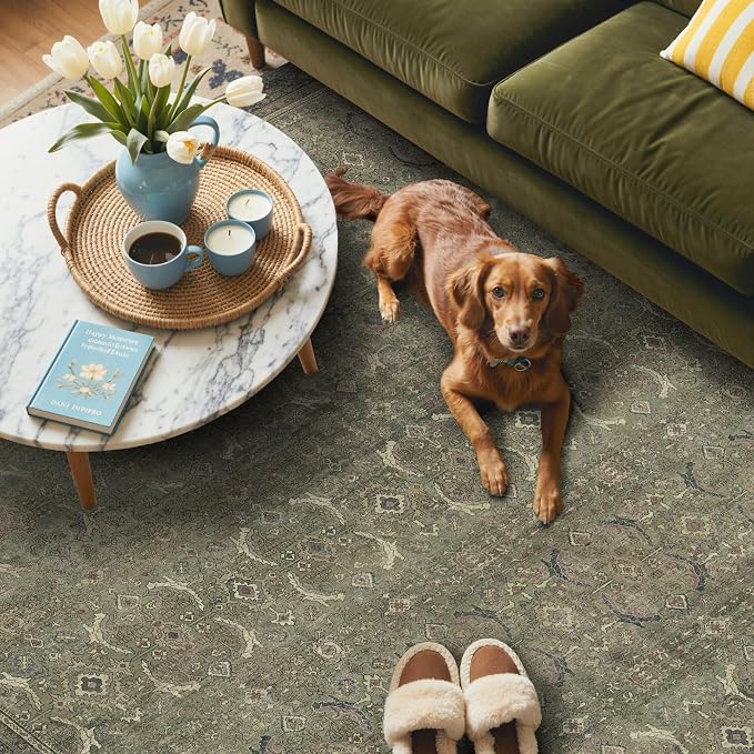 GENIMO 2x10 Runner Rugs for Hallway, Machine Washable Non Slip Vintage Rugs - Image 4